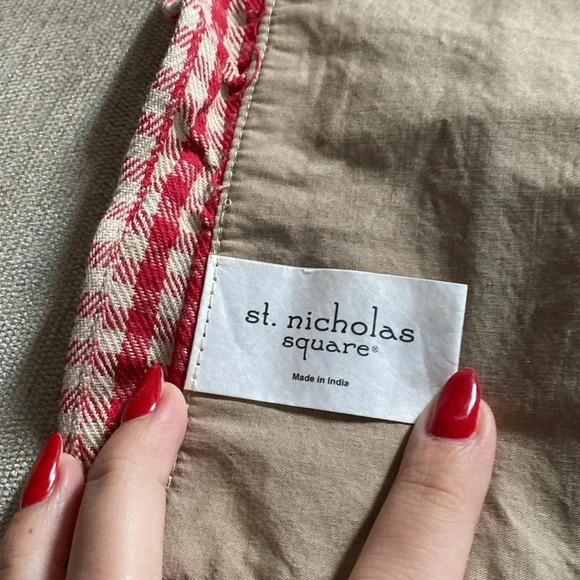 St. Nicholas Square Kohl’s Holiday Christmas Mason Jar Plaid Place Mat Decor - Picture 6 of 7